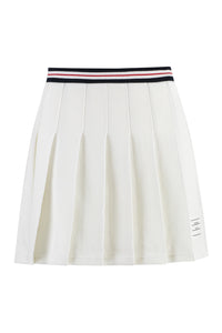 Pleated mini skirt